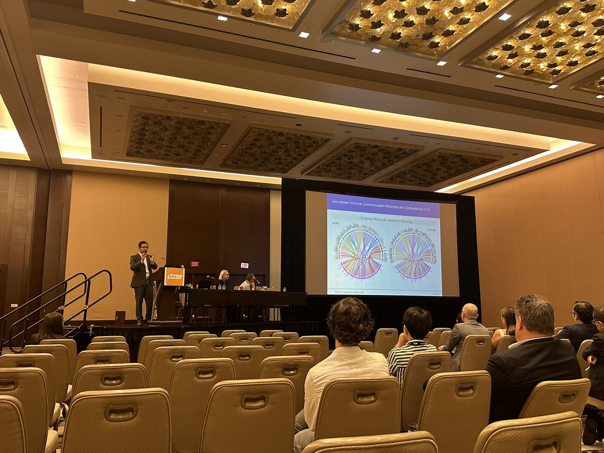 YalePCCSM's tweet photo. Chair and speaker at Sex-Specific Mechanisms of Lung Disease….Scientific Symposium.
@caroymalo #BrittoLab #YalePCCSM #cysticfibrosis #Research #ATS2023 https://t.co/Le5aSqsP41