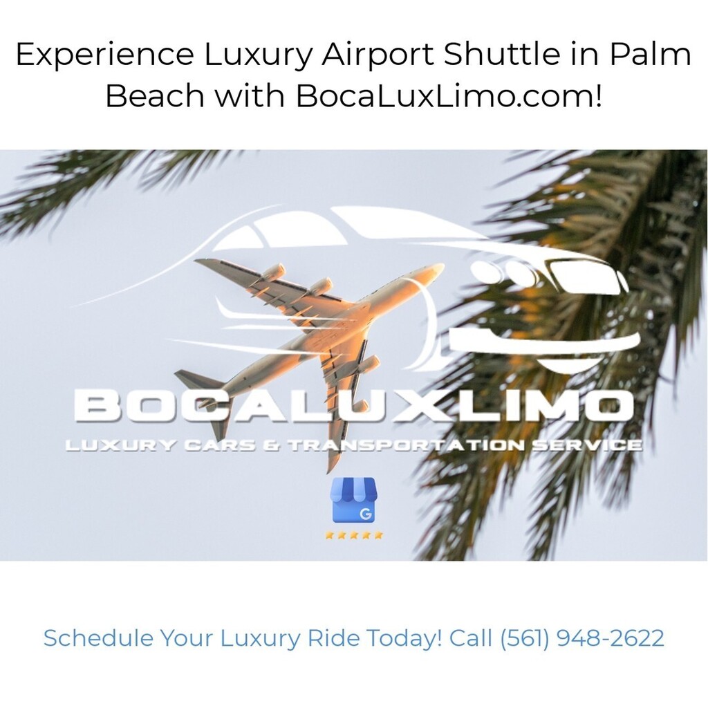 peterleshaw's tweet image. Book your Palm Beach Airport Shuttle with BocaLuxLimo.com and experience the best in luxury transportation! Call us now at (561) 948-2622 to make your reservation. #PalmBeach #AirportShuttle #BocaLuxLimo #LuxuryTransportation 🚗🛫💺 | … instagr.am/p/Csi-yM0OzKV/