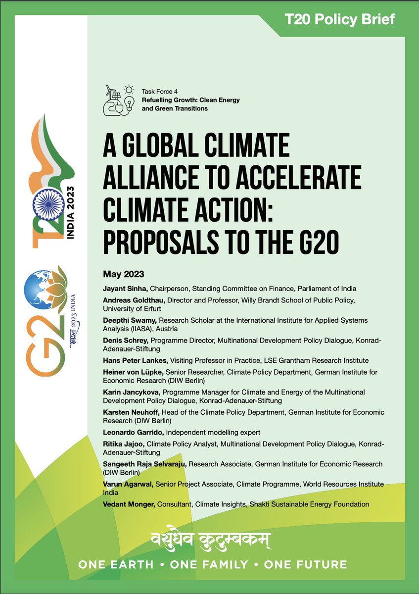 T20 South Africa (@t20org) on Twitter photo A Global #Climate Alliance to Accelerate #ClimateAction: Proposals to the #G20
Read the <a href="/T20org/">T20 South Africa</a> Policy Brief by <a href="/jayantsinha/">Jayant Sinha</a>, @goldthau, <a href="/deepswam/">Deepthi Swamy</a>, Denis Schrey, <a href="/HansPeterLankes/">Hans Peter Lankes</a>, <a href="/LuepkeHeiner/">Heiner von Luepke</a>, <a href="/jancykova/">Karin Jancykova</a>, <a href="/KarstenNeuhoff/">Karsten Neuhoff</a>, Leonardo Garrido, <a href="/ritikajaj/">Ritika Jajoo</a>, Sangeeth Raja Selvaraju, A Global #Climate Alliance to Accelerate #ClimateAction: Proposals to the #G20
Read the <a href="/T20org/">T20 South Africa</a> Policy Brief by <a href="/jayantsinha/">Jayant Sinha</a>, @goldthau, <a href="/deepswam/">Deepthi Swamy</a>, Denis Schrey, <a href="/HansPeterLankes/">Hans Peter Lankes</a>, <a href="/LuepkeHeiner/">Heiner von Luepke</a>, <a href="/jancykova/">Karin Jancykova</a>, <a href="/KarstenNeuhoff/">Karsten Neuhoff</a>, Leonardo Garrido, <a href="/ritikajaj/">Ritika Jajoo</a>, Sangeeth Raja Selvaraju,