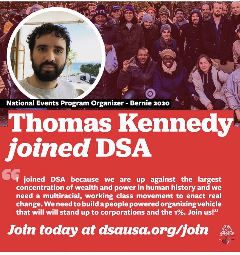 CaroCastilloCC's tweet photo. Socialistas como Thomas Kennedy 👇 son los que la alcaldesa Daniela Levine Cava usa para reforzar su campaña.

Socialists like Thomas Kennedy 👇 are the ones who Mayor Daniela Levine Cava uses to reinforce her campaign.

Thomas Kennedy is also the voice for @FLImmigrant —a far left FL org 🧵 2/2