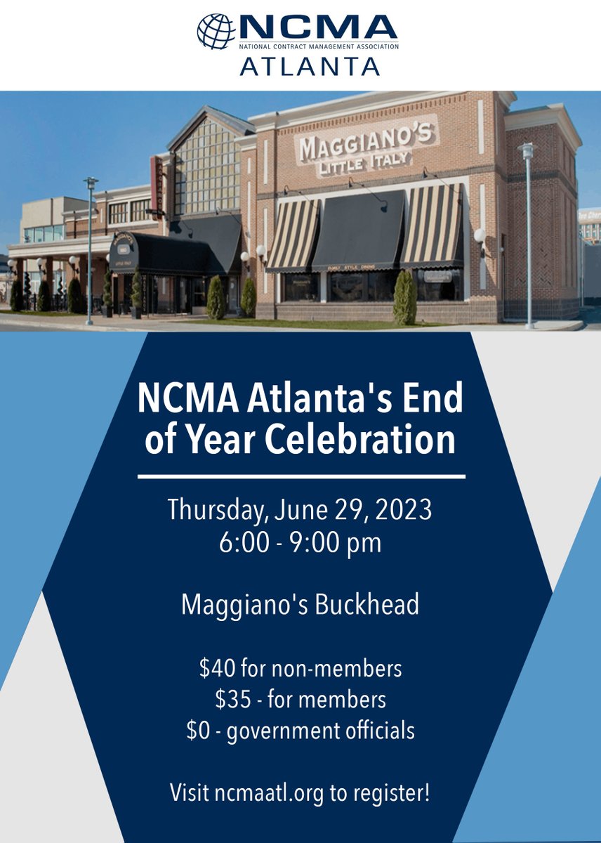 The end of the program year brings no greater joy than the opportunity to express how grateful we are for our members and our sponsors. Please join us for an evening of networking with industry partners. For information on tickets visit our website!  buff.ly/3CkH8Eh