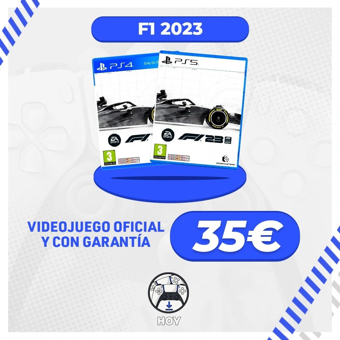 Elige tu Videojuego y lo tienes ¡HOY! on X: ¡ÚLTIMA OPORTUNIDAD!🏎 F1 2023  / PS4 o PS5 35€ Precio final⭐ OFERTA SOLO DISPONIBLE PARA QUIEN HAGA SU  RESERVA ANTES DE LAS 0:00