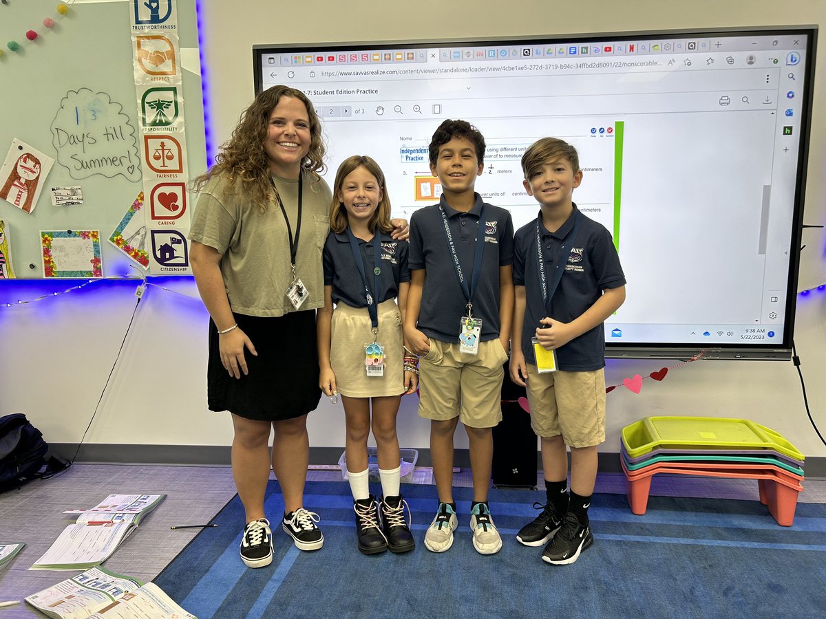These amazing third graders went to talk to 2nd grade and answer some questions and worries they may have about being a third grader next year. <a href="/ADHUS_FAUHS/">ADHUS & FAU HS</a> @ADHUSelementary