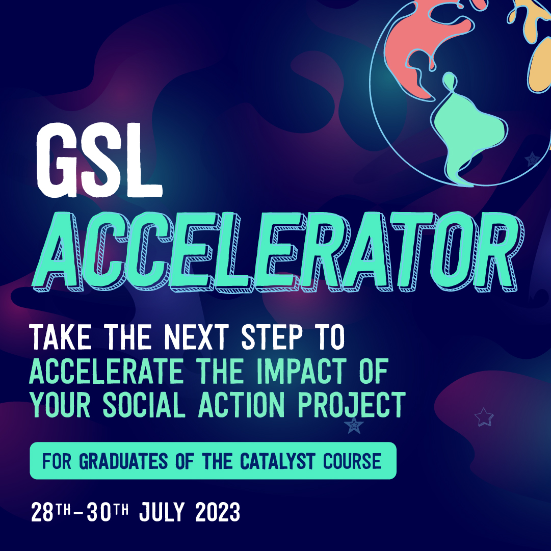 FutureFound's tweet image. The #GSL summer online courses enable young people to gain the skills, knowledge &amp;amp; confidence to start their own #socialaction projects!🌍

Early Bird offer ends 7th June so book your place now!
➡️Catalyst bit.ly/423DvhC
➡️Accelerator bit.ly/3VAcuQ8
