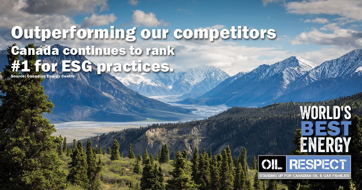 oilrespect's tweet photo. Canada continues to rank #1 among top oil countries in environmental and social performance. The world should look to Canada for its energy needs. https://t.co/HQFOcACP1a