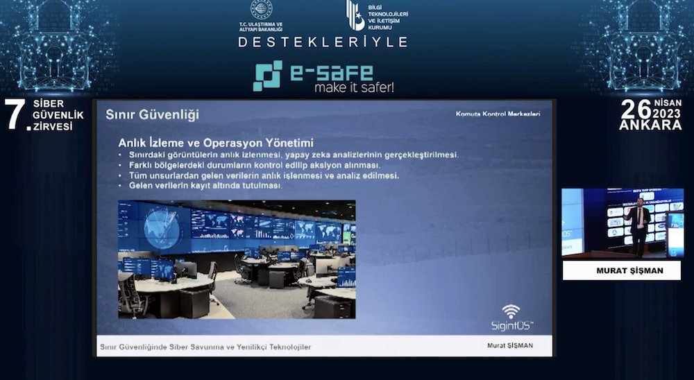 MuratSisman's tweet photo. 7. E-Safe Siber Güvenlik Zirvesinde yapmış olduğum, Sınır Güvenliğinde Siber Savunma ve Yenilikçi Teknolojiler adlı sunumum.

https://t.co/N67gsrzn8V

#cybersecurity #bordersecurity #sigintos #signalintelligence https://t.co/eq5bsyrvUo