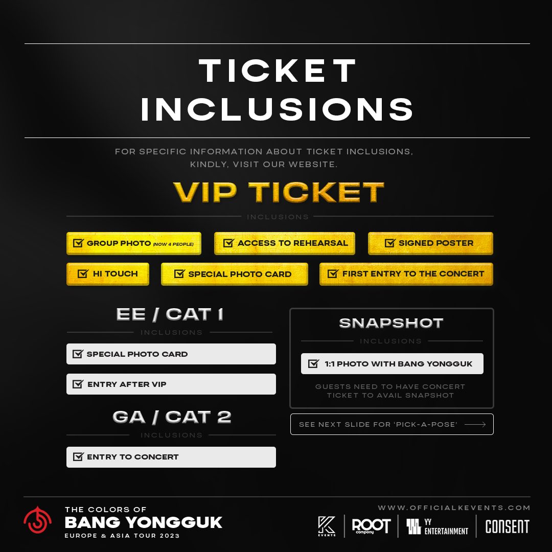 OfficialKEvents on Twitter "[EE / CAT 1] Entry After VIP Ticket