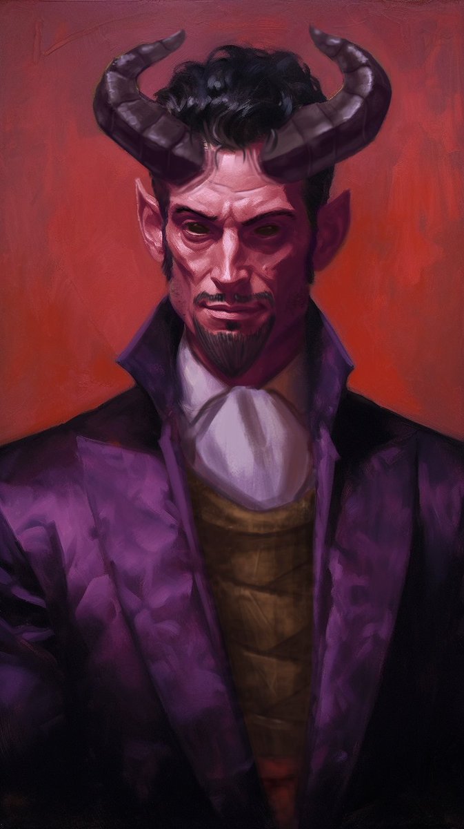 KGoinsGraphics's tweet image. I wanted to go back and revisit one of my old characters, Xissira for Rise of Tiamat. I dumped a lot of my own emotional baggage into his back story and personality so he's the one character that I've played that I relate to the most. 

#dnd5e #digitalart #commissionsopen