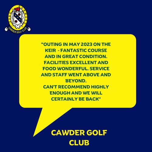 Cawder Golf Club tweet media