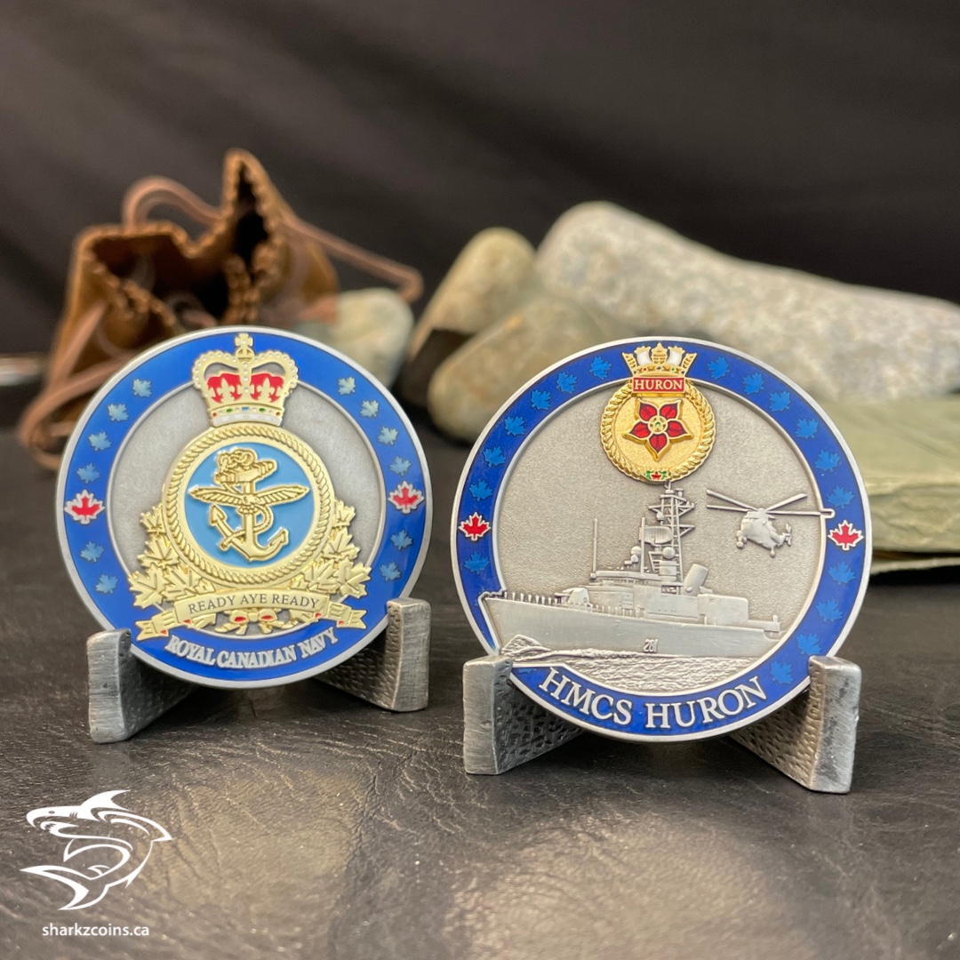 Happy National Maritime Day! We want to celebrate by commemorating HMCS Huron and her service in the Royal Canadian Navy. 

Get your hands on our HMCS Huron Coin today!

#canadiannavy #canadianairforce #canadianarmy #canadianforces #army #canadianarmedforces #sharkzcoins