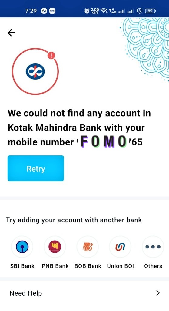 khushbusantosh1's tweet photo. @KotakBankLtd 
Dear Sir 
We Can't Add Bank Account in Phone pay And Paytm 
But My No Is Same On Bank Account https://t.co/vZwCj49thx