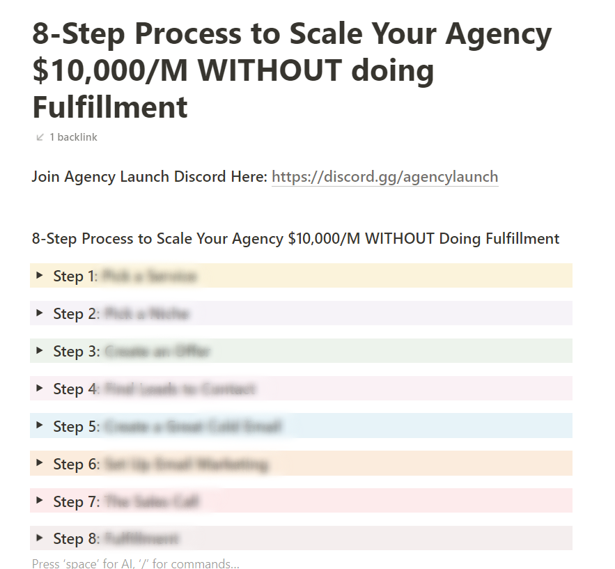 chasoslifestyle's tweet photo. You will NEVER scale an agency to $10k/mo if you do fulfillment yourself.

I have an process I use to consistently scale agencies without doing any fulfillment.

I put this process in this guide.

Like, RT and Comment "Agency" and I'll DM it to you for FREE

(must be following) https://t.co/DWxvdibhXa