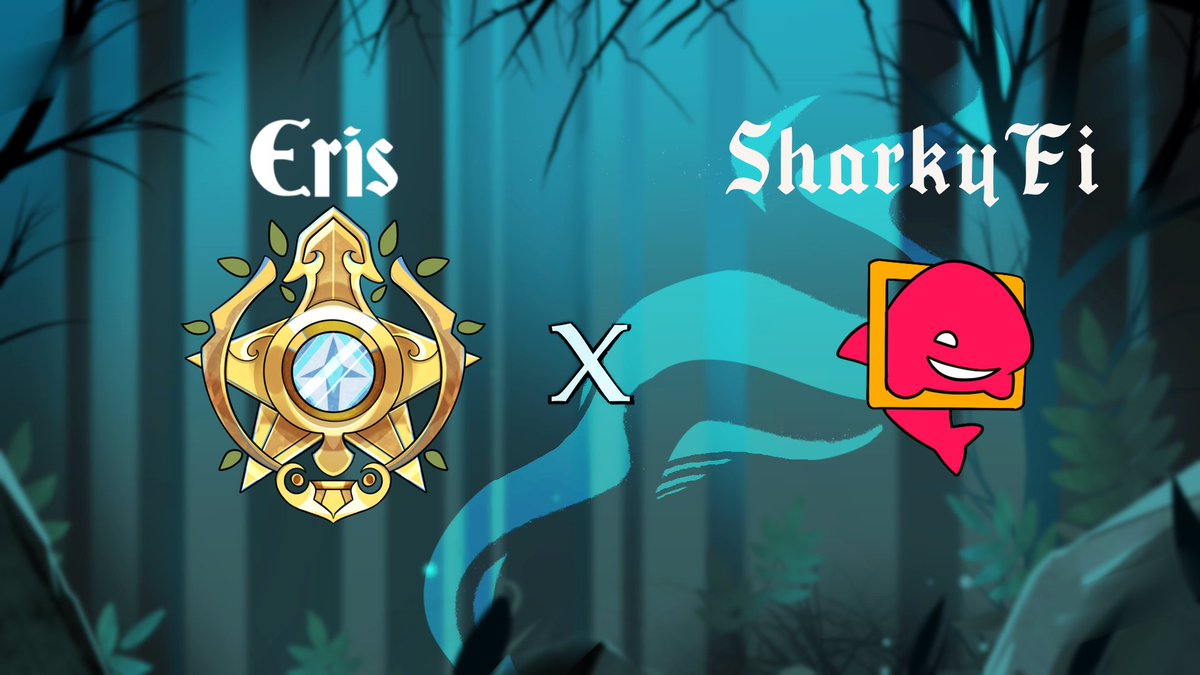 ErisNFT_'s tweet image. 📢 𝗘𝘅𝗰𝗶𝘁𝗶𝗻𝗴 𝗡𝗲𝘄𝘀! 𝗪𝗲 𝗮𝗿𝗲 𝘁𝗵𝗿𝗶𝗹𝗹𝗲𝗱 𝘁𝗼 𝗮𝗻𝗻𝗼𝘂𝗻𝗰𝗲 𝘁𝗵𝗲 𝗼𝗳𝗳𝗶𝗰𝗶𝗮𝗹 𝗽𝗮𝗿𝘁𝗻𝗲𝗿𝘀𝗵𝗶𝗽 𝗯𝗲𝘁𝘄𝗲𝗲𝗻 𝗘𝗿𝗶𝘀 𝗮𝗻𝗱 @SharkyFi!