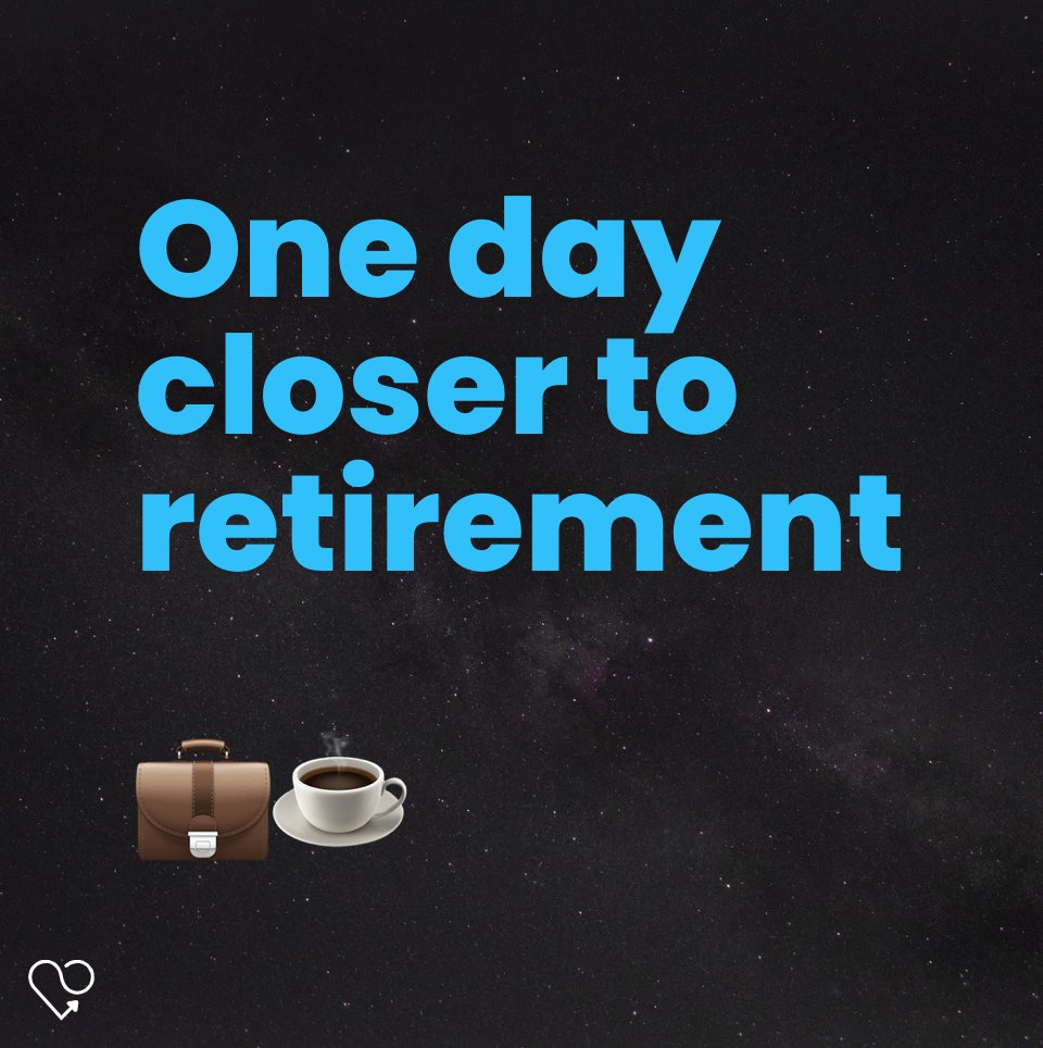 Karmascoreapp's tweet photo. Take another sip of the coffee and envision the ocean ๐ด๐ One day closer!
#OneDayCloser #RetirementHumor #DailyGrind https://t.co/wKWlvL9hht