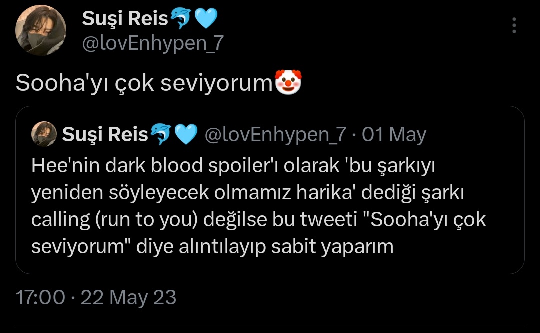 lovEnhypen_7's tweet photo. Enha beni clownluyor oynat bakalım sooha beni tetikliyo artık😵‍💫 https://t.co/AhaBsyXzqH
