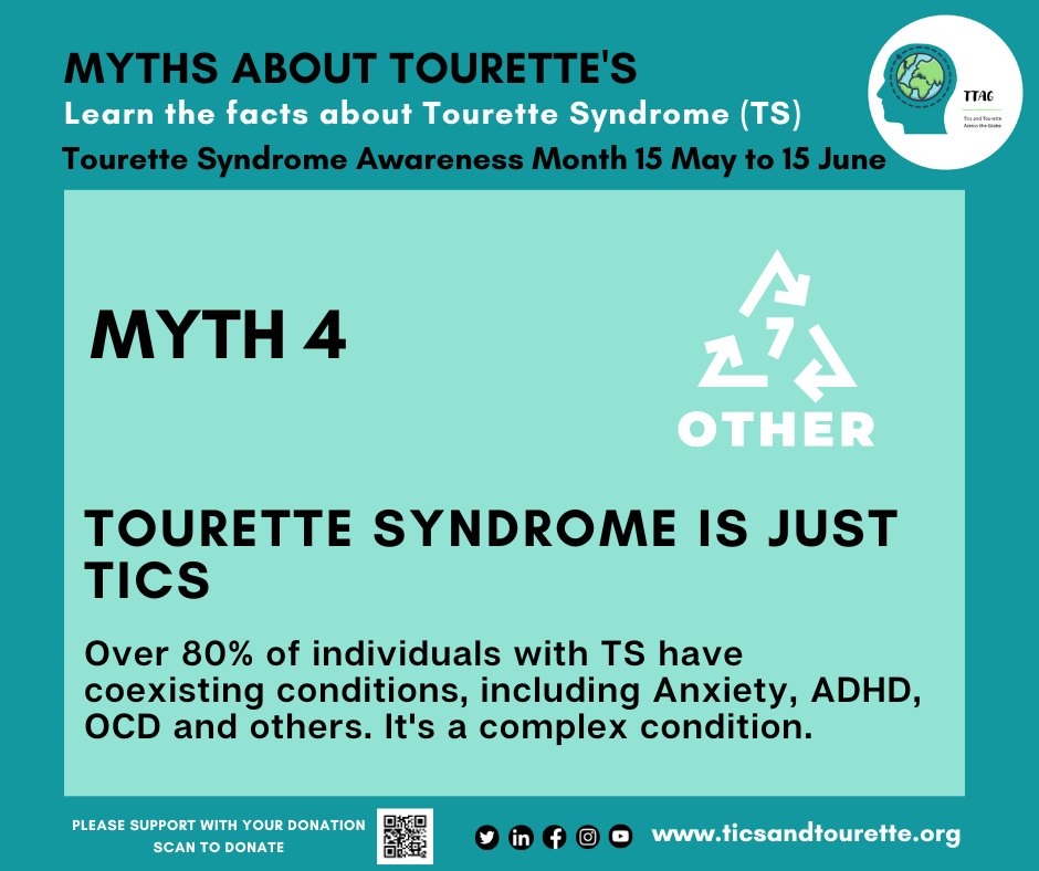 So much more than just tics.  So. Much. More.  #Tourettes #touretteawareness #Neurodivergent #TTAG