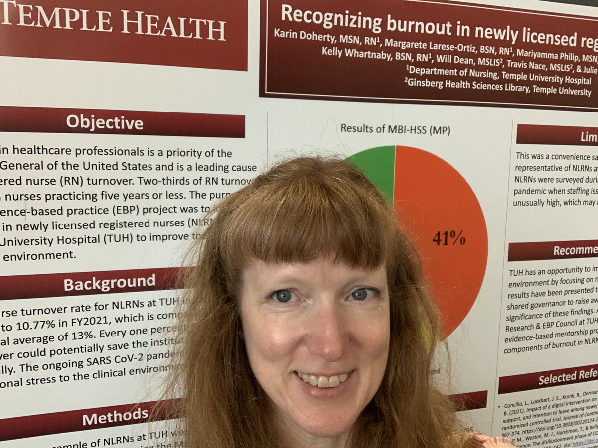 #NTI2023 #AACN #NurseTwitter #PosterPresentation #EBP Excited to present our work on #NurseBurnout