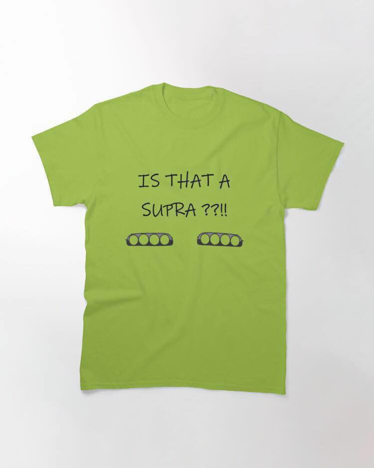 Dude, Supra? 

Buy it now: redbubble.com/i/t-shirt/IS-T…

#supra #jdm #jdmcars #cooltshirt #redbubble #carguy #dude #buyit