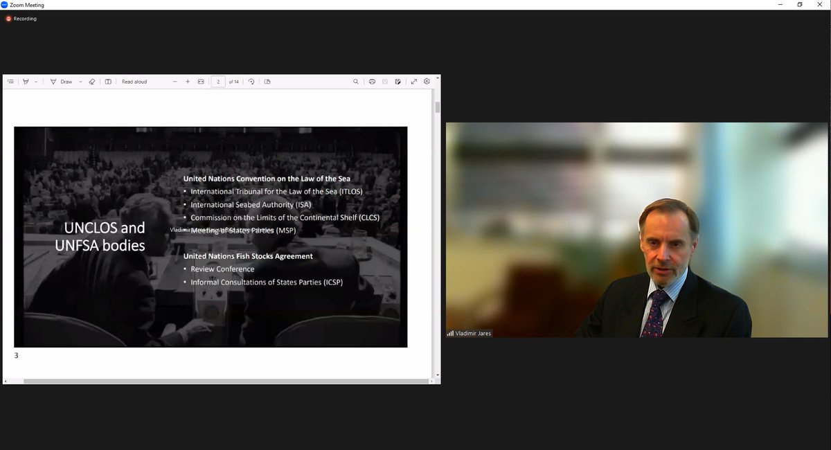 IMOIMLI's tweet image. Now@IMLI: Mr. Vladimir Jares (Director, DOALOS) lecturing on “United Nations and Ocean Governance–The Present &amp;amp; The Future” to IMLI Class of 2022-2023 &amp;amp; external participants
#IMLI #IMO #DOALOS #creatingcloserlinks #serving_the_rule_of_international_maritime_law #LongLiveIMLI