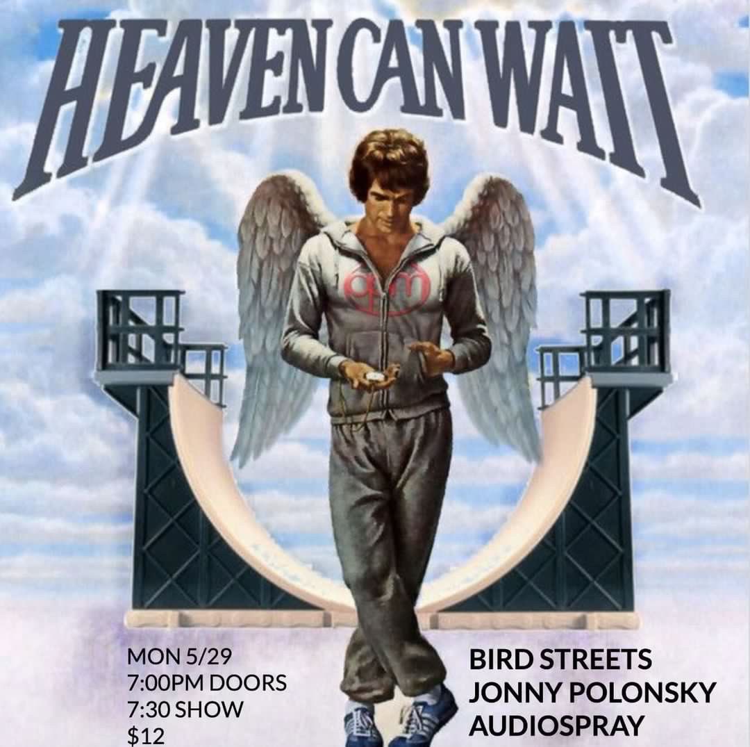 One week out from our first full-band show of the year(!!) • Mon May 29 at Heaven Can Wait NYC with @jonnypolonsky + @Audiospray • tickets at ticketweb.com/event/audiospr…