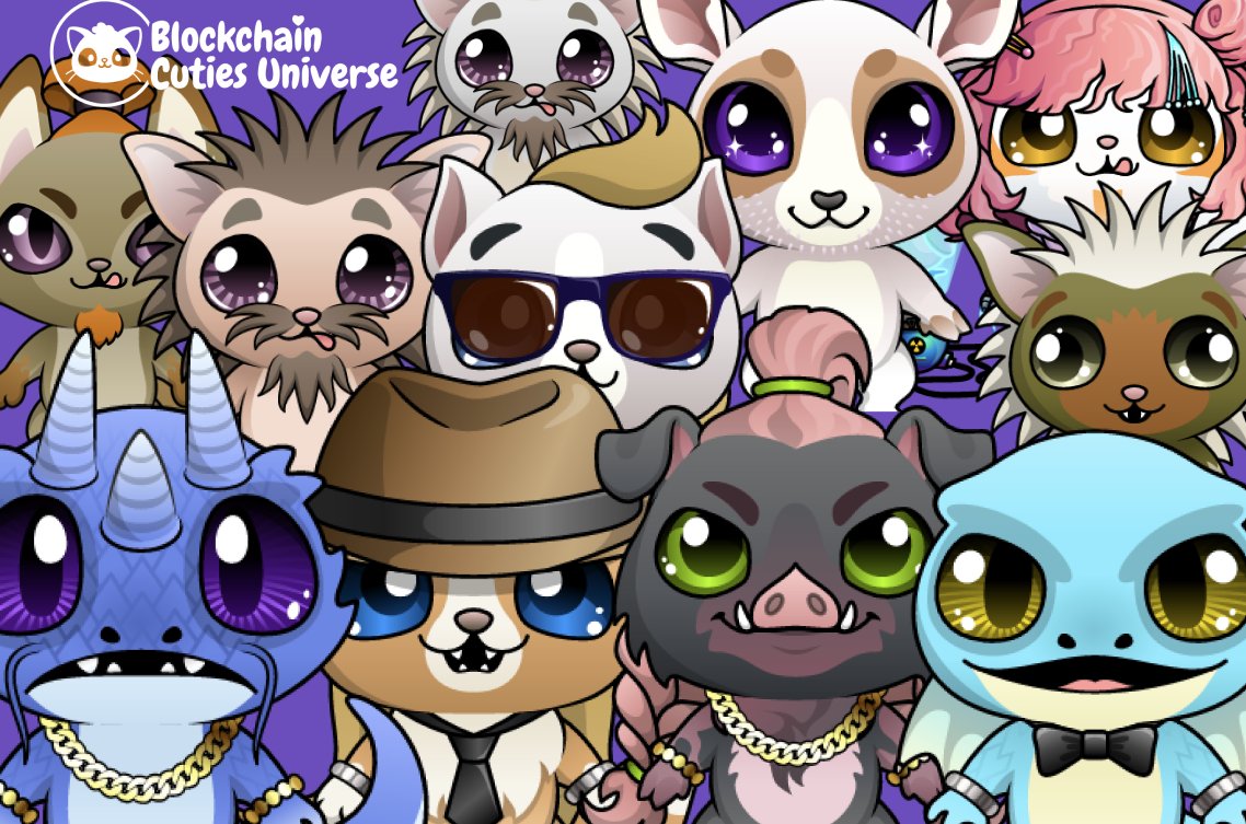 BlockchainCutie's tweet photo. 🌈🐾 Make room in your collection for the newest #BlockchainCuties NFTs! They're ready for you. #NFTMagic

➡️ NFTsMarket: https://t.co/1lzTM4CfnT https://t.co/UgXEnCJCC9