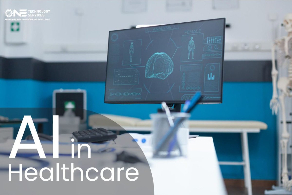 ONETechnologySr's tweet photo. Artificial intelligence (AI) has the potential to transform healthcare by revolutionizing patient care. 

https://t.co/aCyEETT8wU https://t.co/Pnic7ka38b