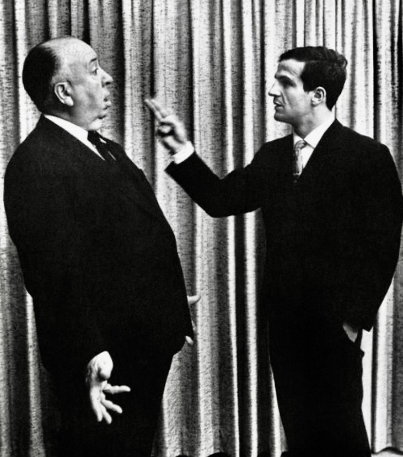 Alfred Hitchcock and François Truffaut.