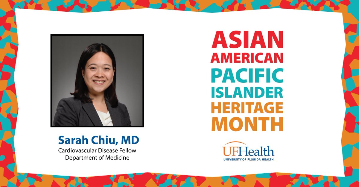 This May, UF Health Jacksonville is recognizing Asian American and Pacific Islander Heritage Month. Today’s spotlight features Sarah Chiu, MD, a cardiovascular disease fellow in the department of medicine. blog.ufhealthjax.org/2023/05/18/asi…