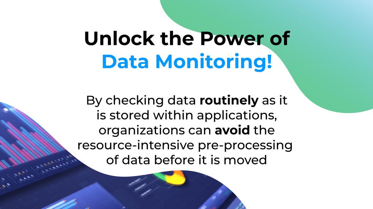 EUCA_tech's tweet image. 🔍 Elevate Data Quality through Monitoring!
Data monitoring enables organizations to proactively uphold a consistent, high standard of data quality. 📊 Embrace the power of monitoring to ensure accurate and reliable data every step of the way. 
 #DataMonitoring #DataQuality