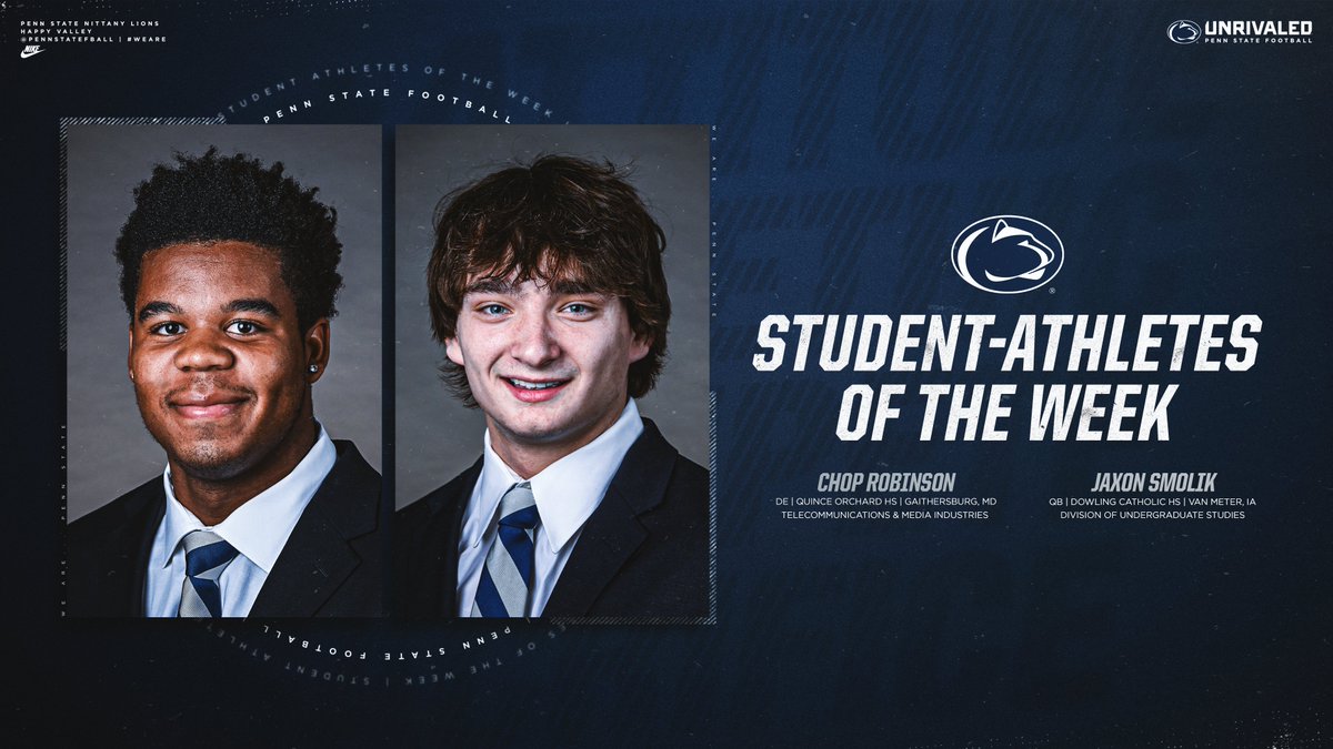 S/o to @ChopYoungBull & @JaxonSmolik, our Student-Athletes of the Week 📚👏 #WeAre