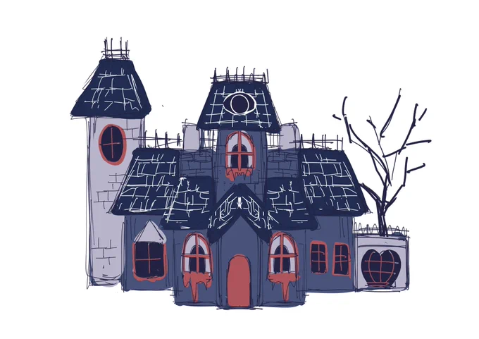 (1/2) #WelcomeHome #WelcomeHomeAU #WallyDarlingau #WallyDarling  Here's the Welcome Home Haunted House Au I have been working on for a while! You can find more information on my  