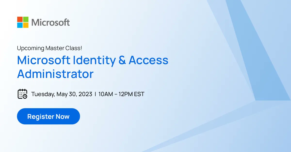 NetComLearning's tweet image. Join our upcoming Master Class, where you can acquire valuable knowledge on safeguarding your organization against identity theft. 

Book Now: bit.ly/3MOsX0D 

#IdentityTheftAwareness #CybersecurityFacts #MasterClassAlert #CybersecurityTraining #IdentityManagement