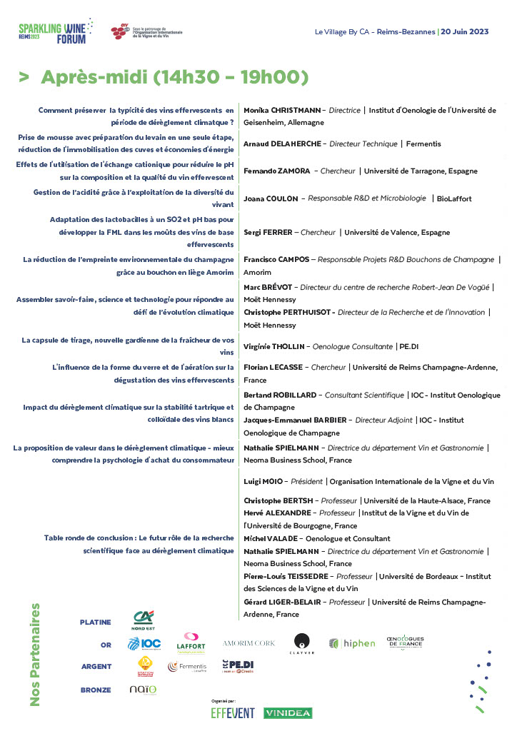 Effevent_'s tweet photo. Le programme du Sparkling Wine forum du 20 juin à Reims est disponible !
Les vins effervescents face au dérèglement climatique 
Le lien vers la billeterie ➡️ https://t.co/pSJ8ED5j5e https://t.co/YGBGq3rK03