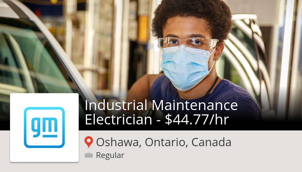 adam_kooy's tweet photo. Apply now to work for #GM as Industrial Maintenance #Electrician - $44.77/#hr! (#Oshawa) #job  #IWorkforGM https://t.co/WqSyt0fu7F https://t.co/FcqOUyWWpt