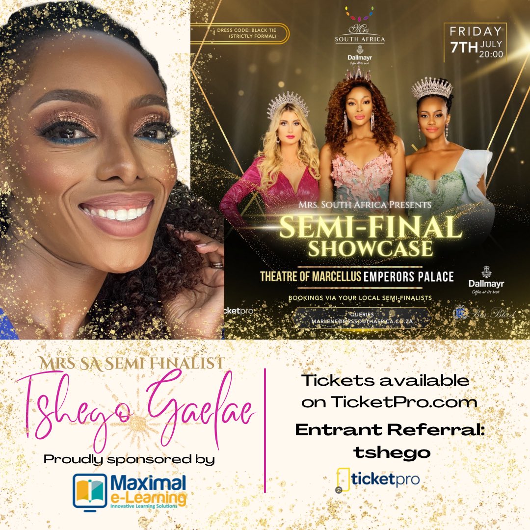 Shoooo it’s really happening hey! The Showcase is coming up on 07th July!!!!

Please spare R3 and sms Tshego Gaelae to 47587 to vote for me!!!