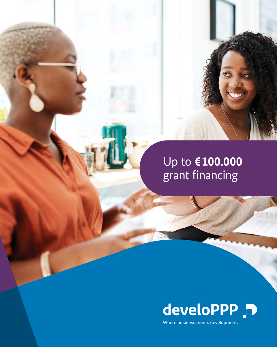 develoPPP Ventures is open for start-ups in #Kenya, #Ghana, #Nigeria &amp; #Tanzania!

Selected participants will receive matching grant funding up to EUR 100K for innovative start-ups. 📈

More info and apply at: developpp.de/en/application…

Deadline 🗓 June 30, 2023

#develoPPPVentures