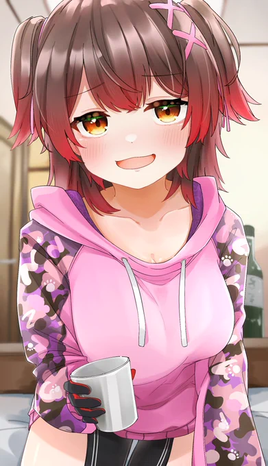 #ロボ子Art  ほろ酔いロボ子さん