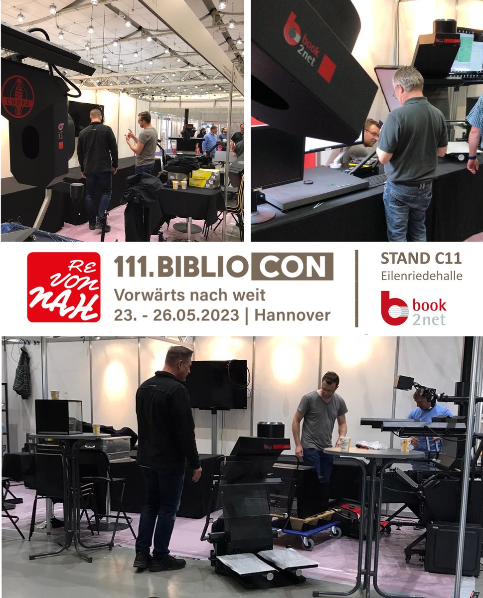 book2net's tweet photo. Morgen ist es endlich soweit! Die 111. BiblioCON 2023 öffnet ihre Tore. Auf dem book2net Stand herrscht schon geschäftiges Treiben beim Aufbau.
Schauen Sie doch einfach morgen mal an Stand C11 vorbei! Es lohnt sich! Versprochen.
Wir freuen uns auf Sie! 😊 #111BiblioCon #book2net https://t.co/mYZBjIgh6W