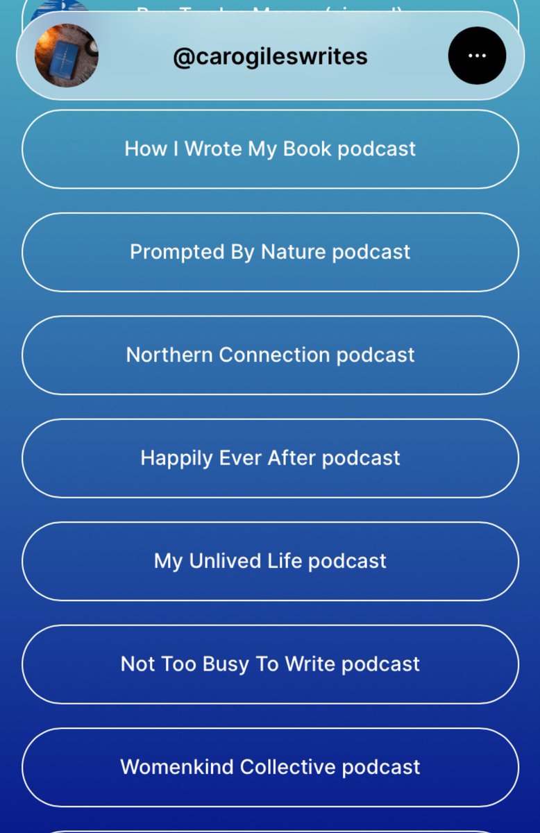 I’ve just updated my linktree to include all the podcasts I’ve done since Twelve Moons was published. Plenty to delve into, from the politics of nature writing, OCD, finding time to write and learning to be alone. I’ve done a lot of chatting 😆