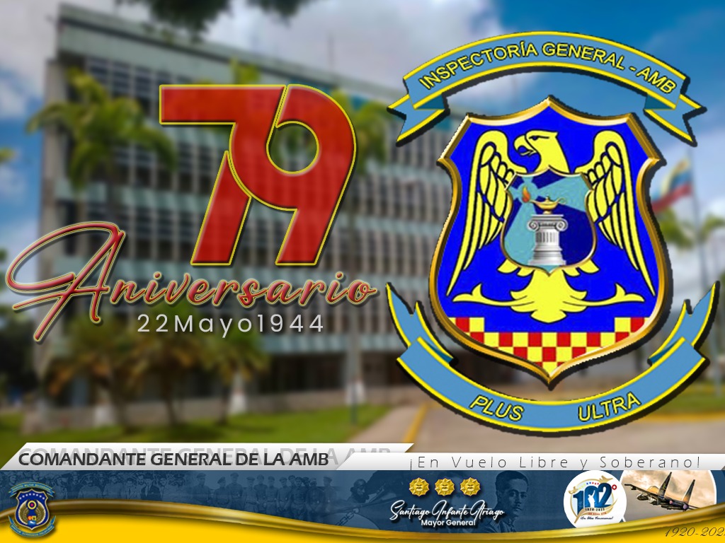 CAA_AMB's tweet photo. Desde este Comando General nos honramos en felicitar a la gran familia de la #INGEAMB por arriba a su 79° aniversario exaltando con su función principal como órgano rector en el cumplimiento de las leyes, normas y reglamentos que rigen a la Centenaria #AMB.
📲 @Comgral_amb https://t.co/F29OwPtn2Y