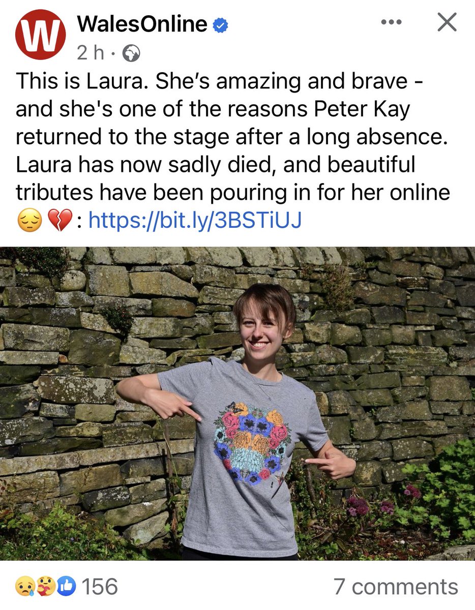 A sad day for <a href="/shitscaredmum/">shitscaredmum</a> and Laura’s family, Laura raised so much awareness for her condition she will never be forgotten ❤️