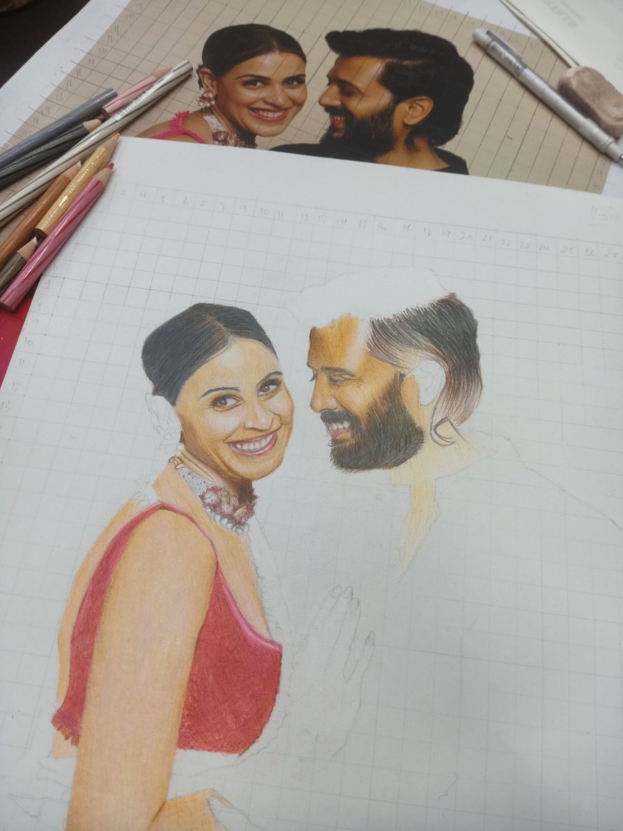 LaventoAtelier's tweet photo. #portrait #workinprogress #Artists #art #geneliadsouza https://t.co/8PqdXmkMhU