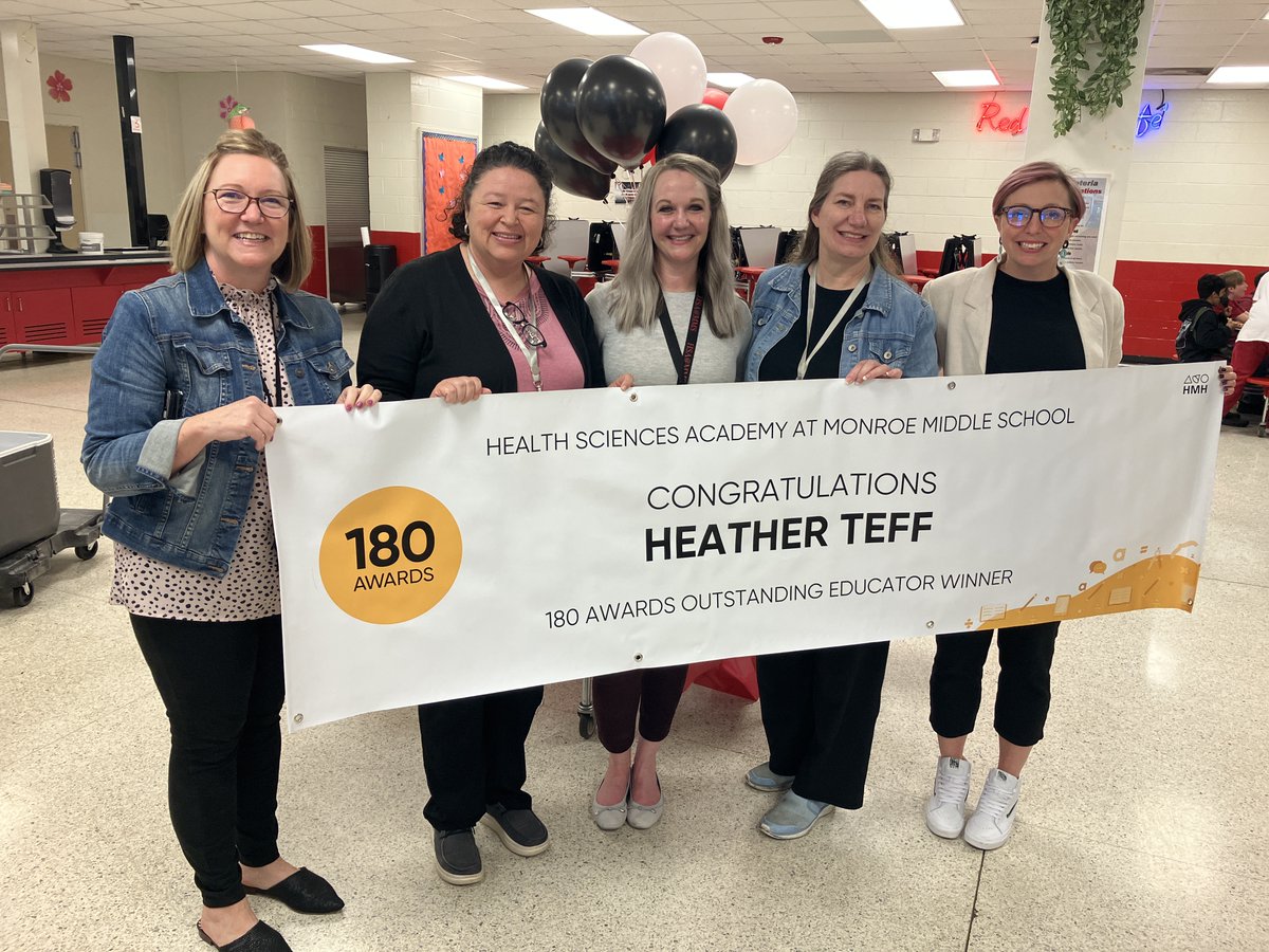 Loved celebrating Ms. Teff for the Read180 National Educator Award last Friday!  <a href="/HSAMonroeMiddle/">HSA at Monroe Middle School</a> <a href="/UCPSNC/">Union County Public Schools</a>  <a href="/AngelaFoster71/">Angela E. Foster, Ed.D.</a> <a href="/AGHoulihan/">Andrew G. Houlihan</a> <a href="/SusanRodgersS4/">Susan Rodgers</a> <a href="/loripeyton/">Lori Leviner Peyton</a> <a href="/RimmerEdTech/">Casey Rimmer</a>