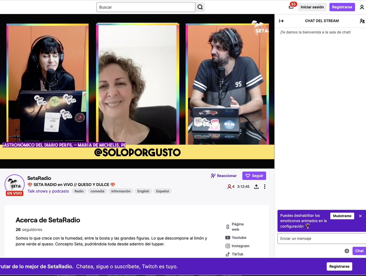 madbloodymary's tweet photo. A mi juego me llamaron: hablando sobre cocinas argentinas y sobre mi Mapa de Productorxs y Artesanxs en el  programa #Quesoydulce (@eugerossigallo y Manu Maschi) en radio @radiosetaok Gracias por el convite! https://t.co/CjhsrVaNWq