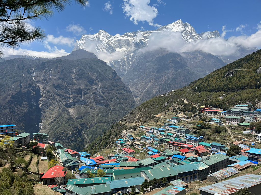 I’m in Sagarmatha National Park, aiming to get to Base Camp to mark the #Everest70 anniversary. This time 70 years ago Hillary and Norgay were waiting to see if they’d get their turn to make the summit attempt.