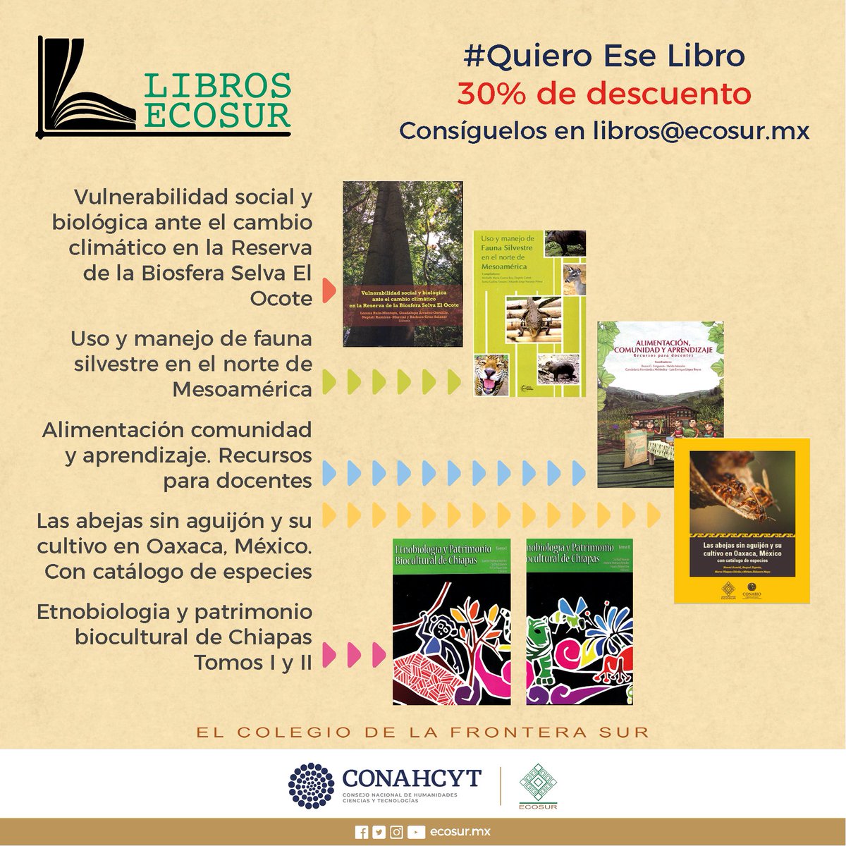 Oscar_ChowLui's tweet photo. #Libros #ECOSUR https://t.co/5ym9Du6Fac