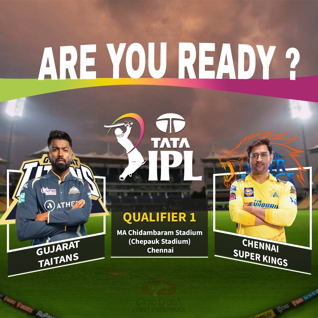 Are you Ready? 🥳 GT vs CSK
Who Will Win the Match?
Comment Below👇

#ipl #ipl2023 #iplupdates #iplmatch #cricwelly #cricketlover #cricketfans #newpost #lovecricket #lsg #csk #chennaisuperkings #gujarattitans #lucknowsupergiants #iplfever #msdhoni #ViratKohli𓃵