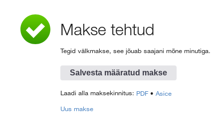 digisaatio's tweet photo. Virolaisessa pankissa suorituksen todistuksen voi ladata pankin allekirjoittamassa ASIC-E tiedostossa jonka voi halutessaan toimittaa maksunsaajalle, kirjanpitoon tms. https://t.co/43NhP3HsZH