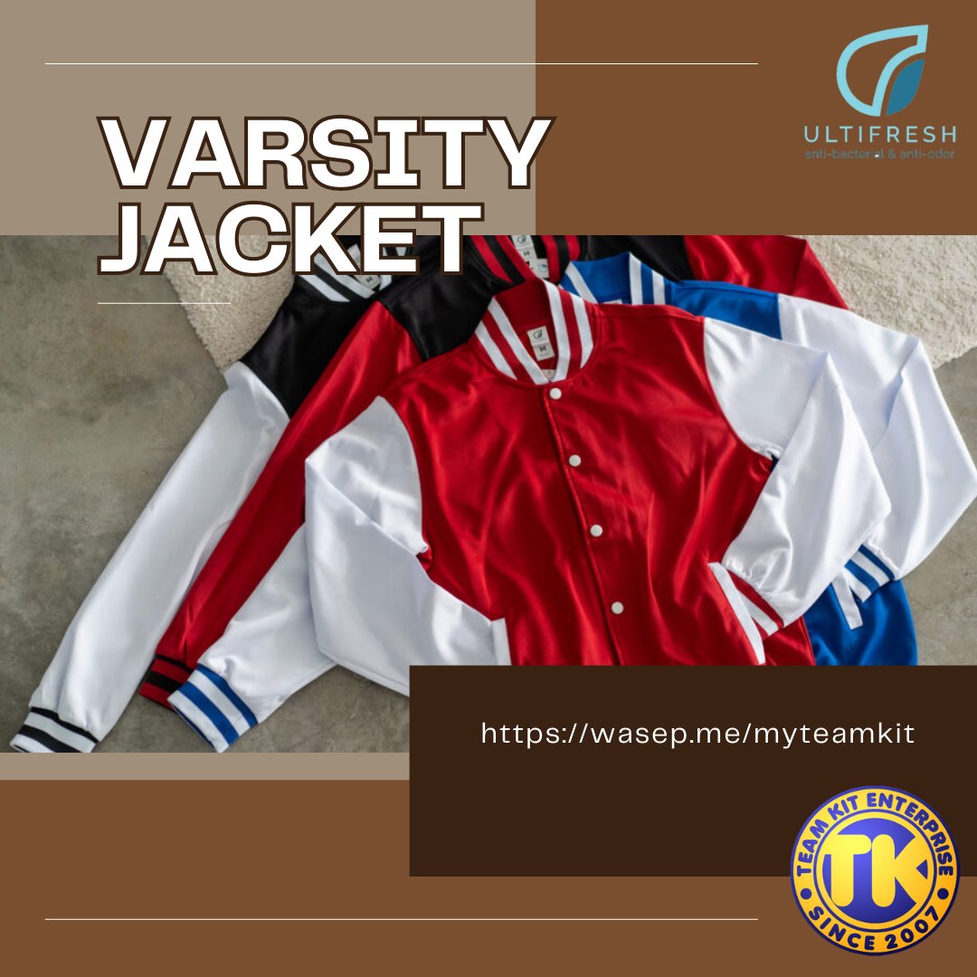 𝐕𝐚𝐫𝐬𝐢𝐭𝐲 𝐉𝐚𝐜𝐤𝐞𝐭...
Once is a phenomenon, twice is a circumstance, but thrice is a trend!
.
Shop here wasep.me/myteamkit
.
#varsityjacket #jacket #university #outerwear #fashion #casual #lifestyle #premiumgifts #gifts #corporate #school #teambuilding #events