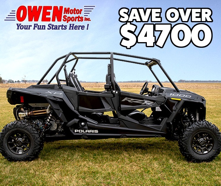 OwenMtrSprts's tweet photo. SAVE THOUSANDS ON YOUR NEW RZR !!
Only at Owen Motor Sports you can save over $4700 on your new 2023 RZR XP 4 1000 Sport.  We have them in stock at both locations and ready to take home today.  Or check out our other amazing RZR units in stock, contact us for your best price… https://t.co/GLXihS4bON
